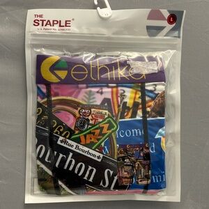 Ethika Jazz Graphic Boxer Briefs - Purple, Blue, Black